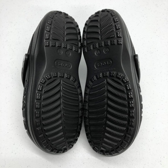 Crocs Clogs Mens Size 9 Womens Size 11 Black Baya Platform Comfort Slip On Shoes - Picture 9 of 12